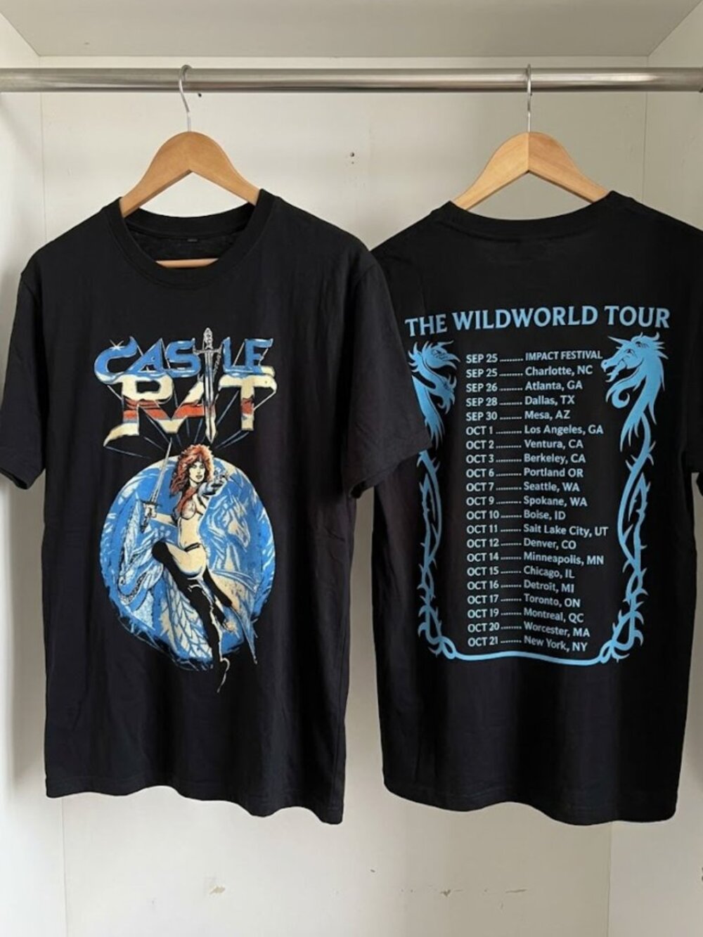 Castle Rat Summon The Beasts Tour 2026 Black T-Shirt Reprint